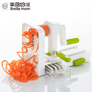 Image of Smile mom 5 Blades Hand Held Spiralizer Vegetable Slicer Spiral