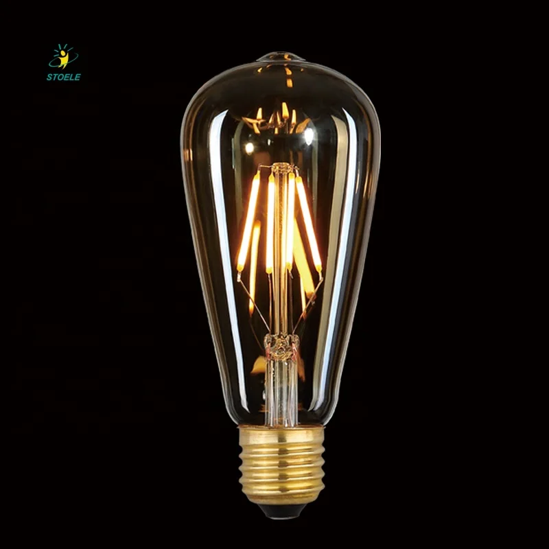 ST21 ST64  E27 dimmable vintage Edison LED filament light bulbs