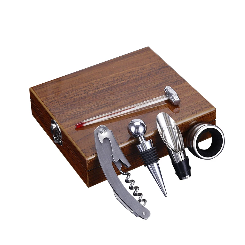

Custom stainless steel wine opener souvenir gift set corkscrew bottle opener kit