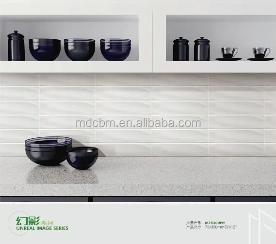 4x12 Bonito Color Rosa De Cerámica,Azulejo De La Pared Para Cocina Y