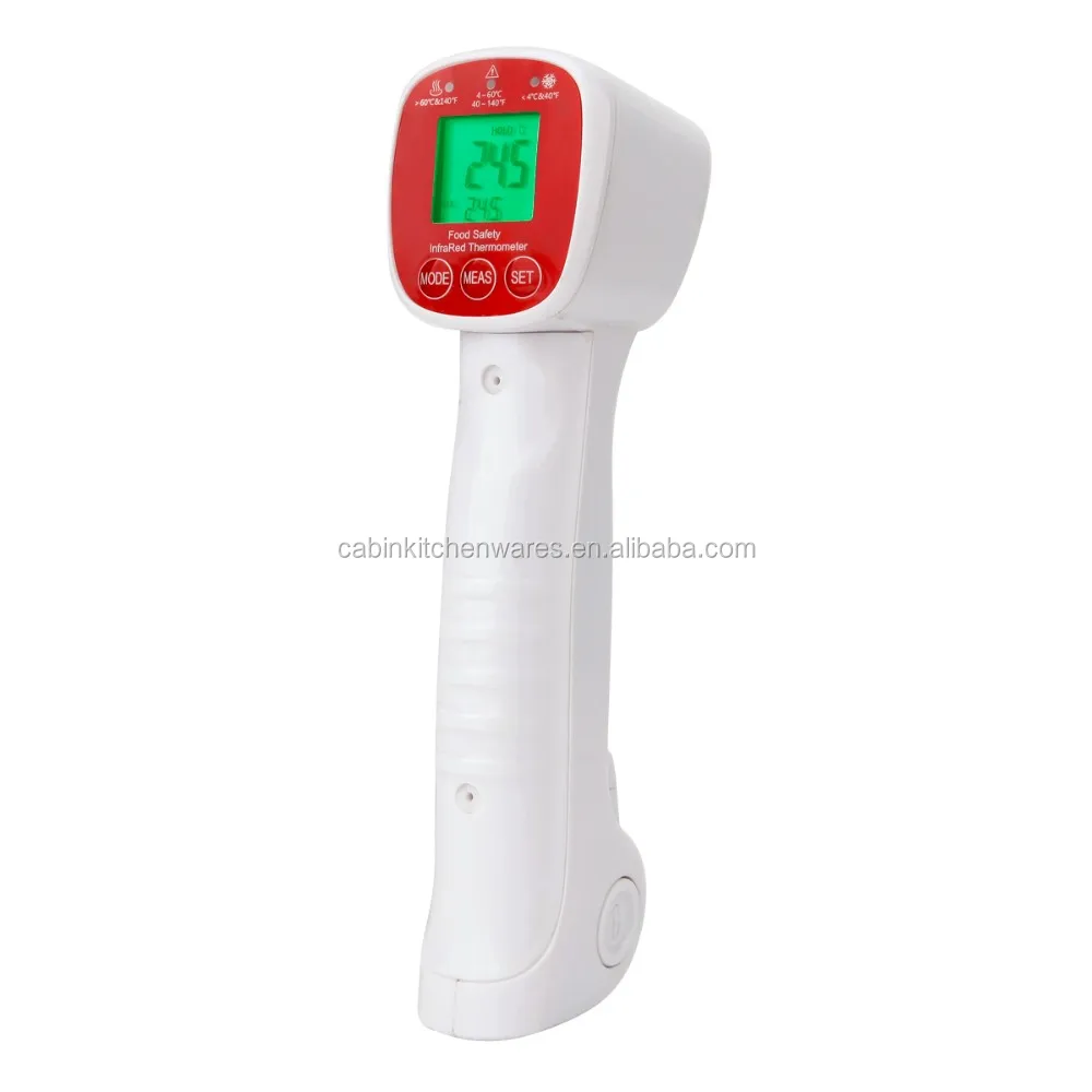 Folding Probe Digital Infrared Ir Thermometer Food Cooking Gun For Bbq