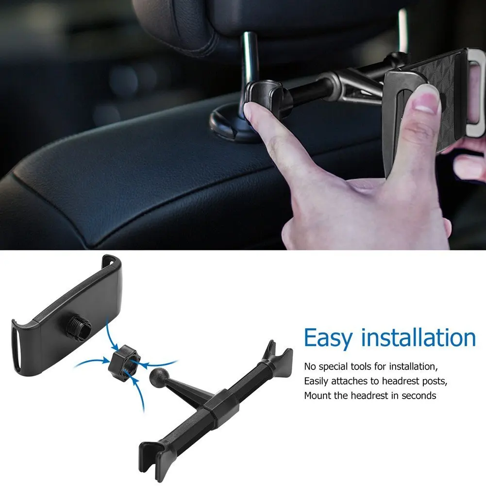 Cell Phone Headrest Holder Car Front Sit Pillow Backseat Bracket For ...