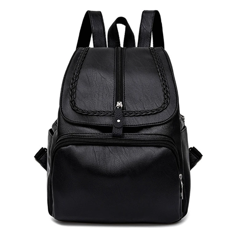 

luxury designer small leather backpack woman black, Black, red, green etc