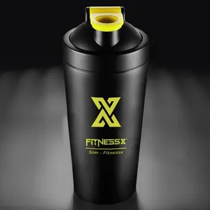 Image of Matt shaker bottle for custom logo, custom protein shaker with ball
