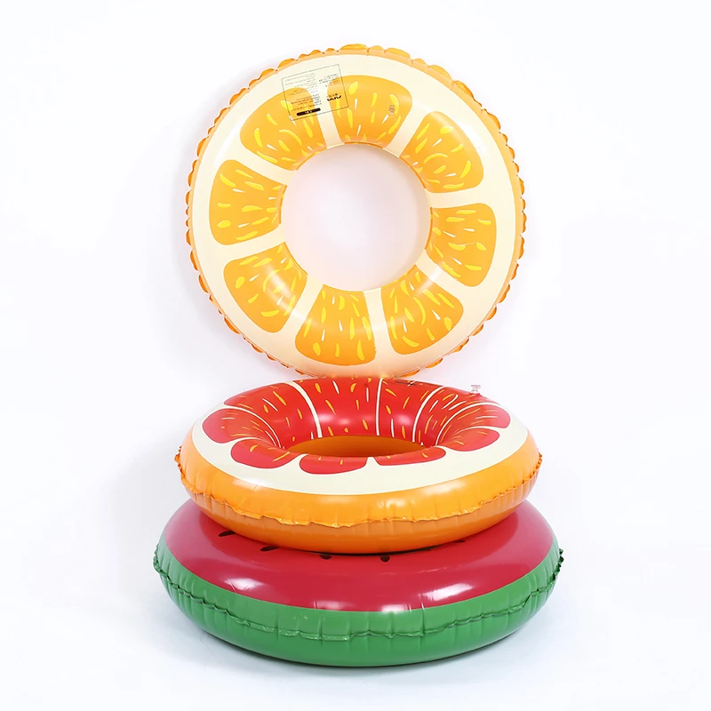 Wholesale High Quality Inflatable Swimming Ring Fruits Painting