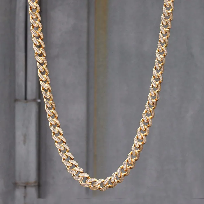 

Miss Jewerly Hip Hop Mans 14k 18k Jewelry Gold Cuban Chain Necklace Design