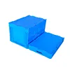 60x40x36.8cm foldable and Attached Lid plastic storage box for transportation
