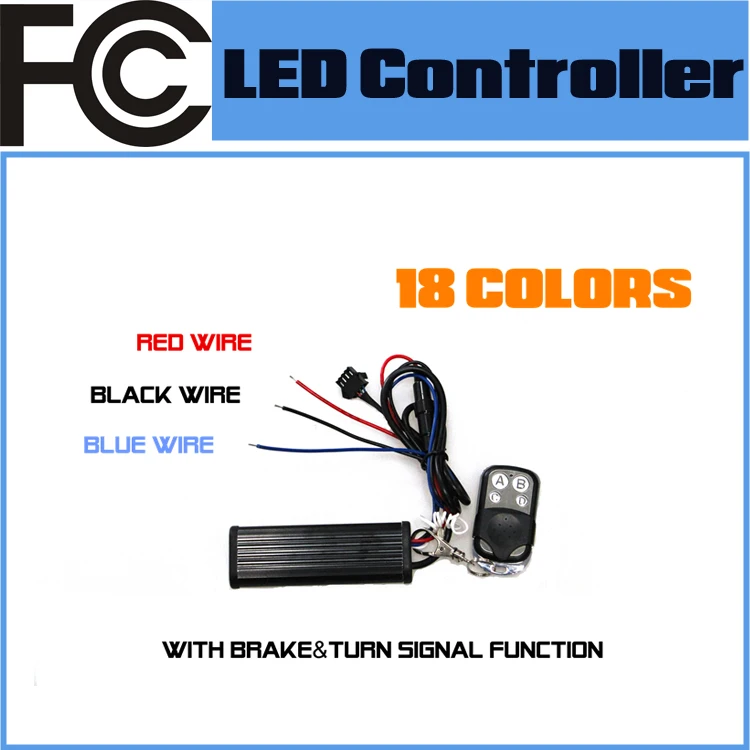 10pcs Dimmable LED Strips Light for Motorcycle Led Light Neon Light Kit