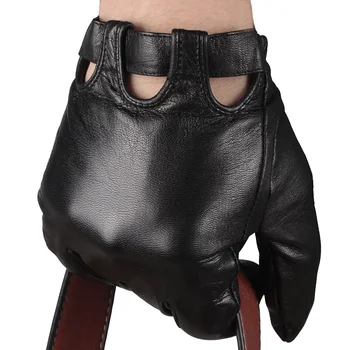 leather thin motorcycle gloves cowhide texting larger