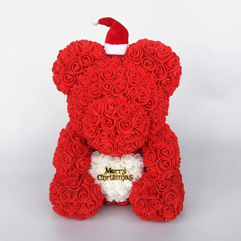 ours en peluche fleur