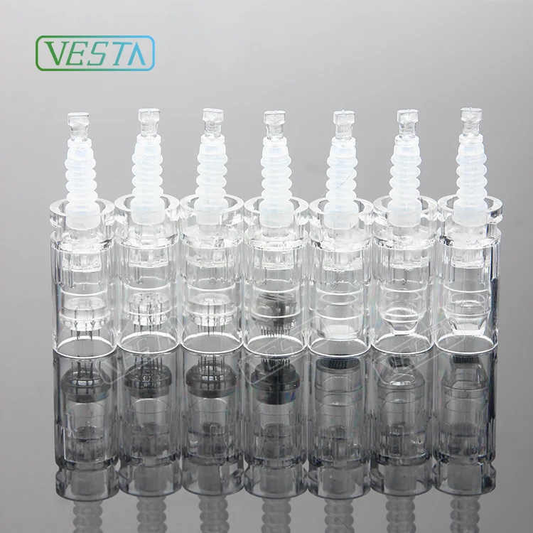 

Vesta Factory Direct Sale Generically Use Microneedle Dr Pen Needle Spiral Mouth Type needles, White