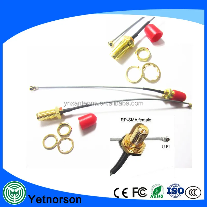 
2.4GHz 5dBi 802.11b/g WiFi Antenna RP-SMA Male Connector For PCI Card USB Wireless Router +IPX-RP SMA Female 1.13 cable 