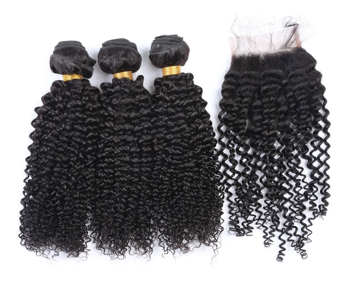 

Season promotion 100% mink brazilian bulk 10 a grade curly cuticle aligned deep wave human hair bundles, Natural color