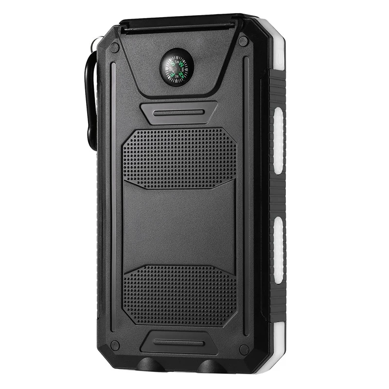 NEW Waterproof Solar Power Bank 20000mah Dual USB Li-Polymer Solar Battery Charger Travel Powerbank for All Phone