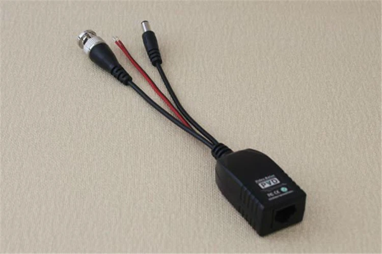 3 in 1 design single channel HD audio video power balun compatible with 5MP camera HY-2001A-HD