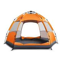 

Factory Price 5-7 People Lager Double Layers Family Hiking Folding Waterproof Camping Tent Cot