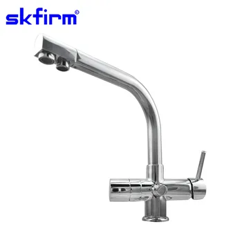 Brass Kitchen Faucet 4 Way Water Filter Tap For Hot Cold And