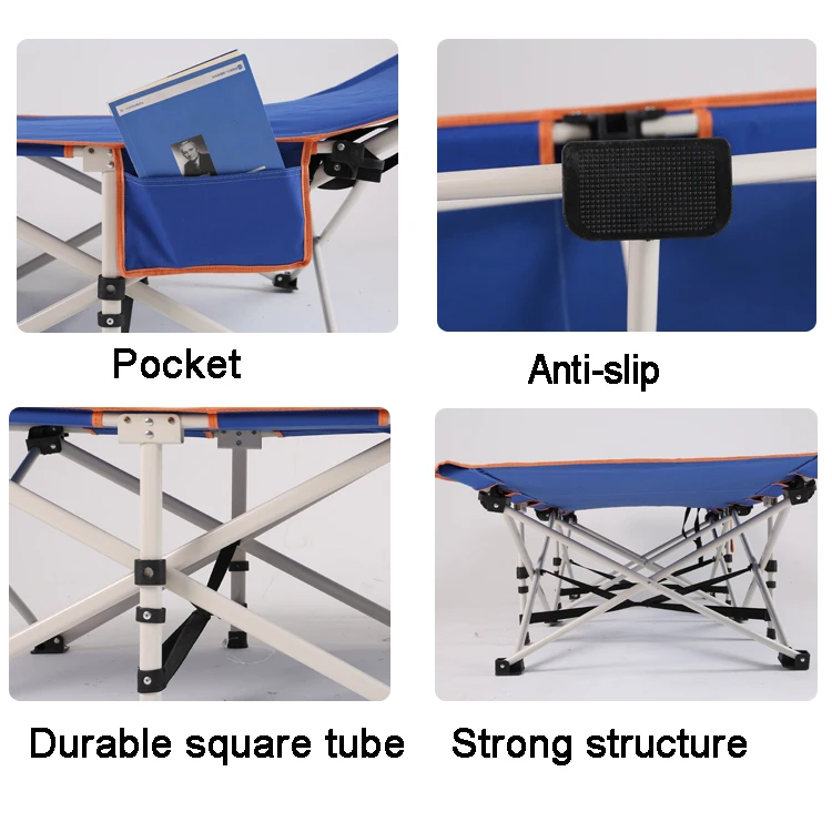Manufacture Wholesale Foldable Firm Handy Bed Camping Cot Fold Away