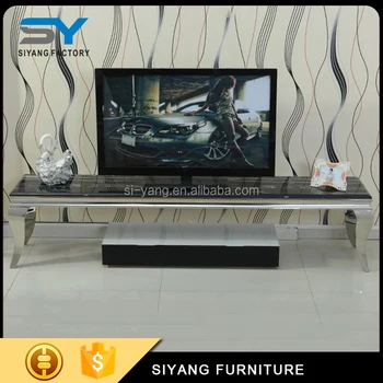 Living Room New Model Laminate Tv Cabinet With Showcase Ds002