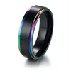 R-405 Gold Wedding Ring For Women Rotate Men Rings Stainless Steel Jewelry