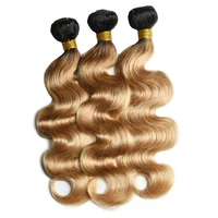 

Best 1b 27 ombre color 10a grade peruvian virgin human hair bundles with top closure human hair in china