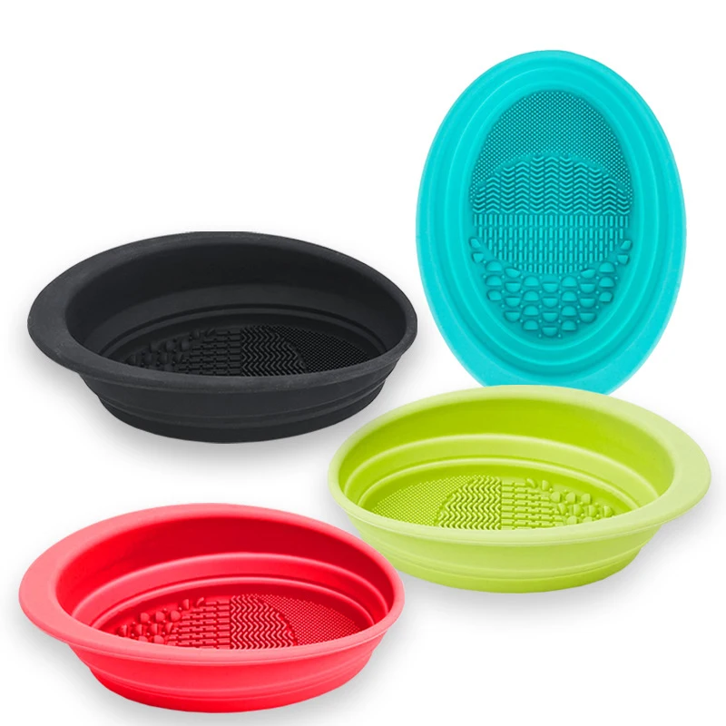 Wholesale The New Bowlshaped Colorful Silicone Makeup Brush Cleaner