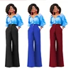 Vintage Old Fashion Style Ladies Office Pants Trousers Casual Long Loose Women Blank Pant