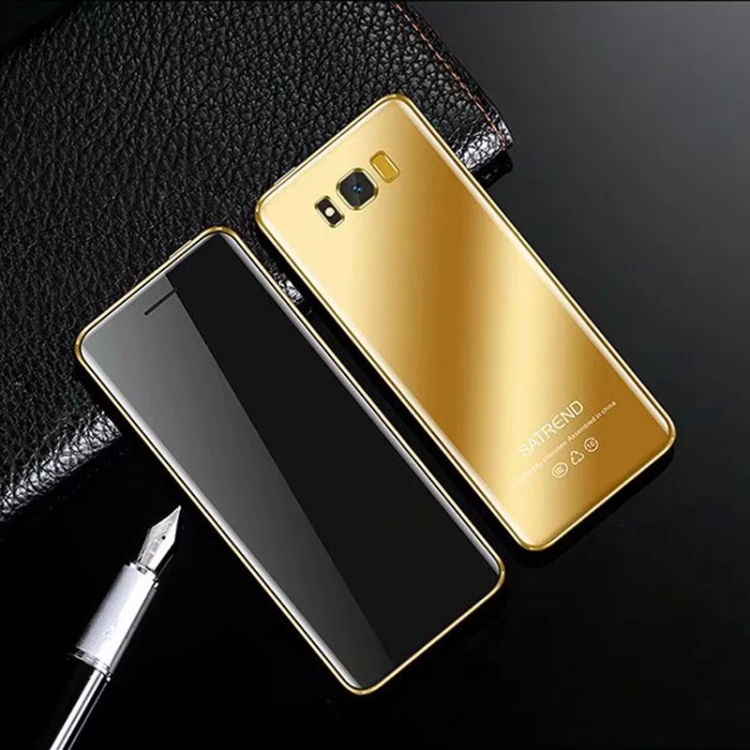 Tiny Mini Mobile Phone SATREND S10 Card mobiles 2.4 inch Touch Screen MTK6261D GSM DURAL SIM cellular gift for kids