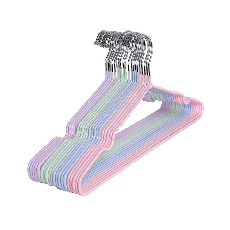 

Plastic clothes hanger metal material clothes hanger for dults high quality coat hanger, More color you can choose
