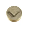 High Quality NPT 1-1/2"male thread plug brass fittings stop end cap