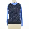 Women's Loop Yarn Pullover Patchwork Sweater