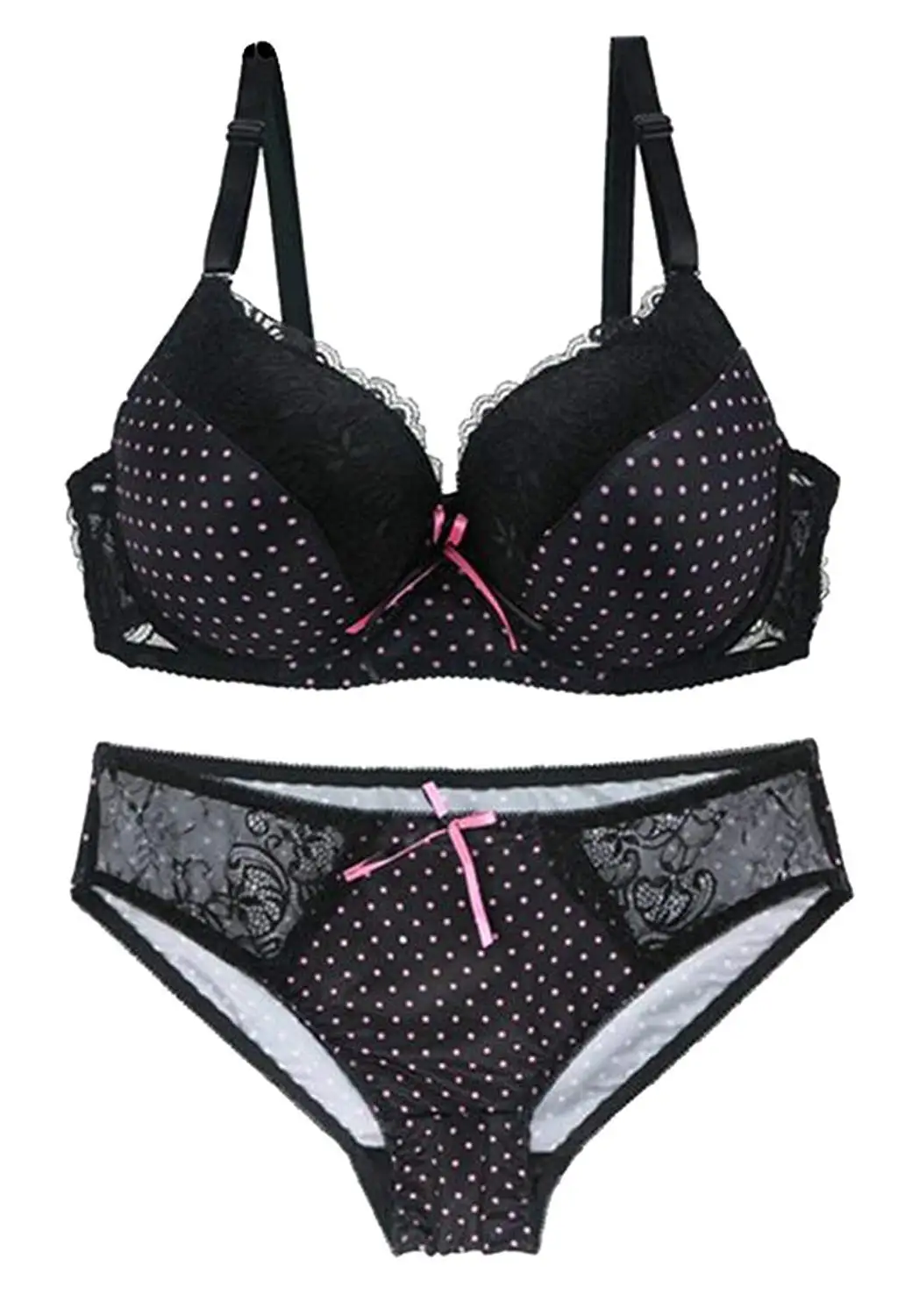 polka dot underwear set