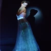 2018 hot sale glow in the dark led light up bridesmaid dresses