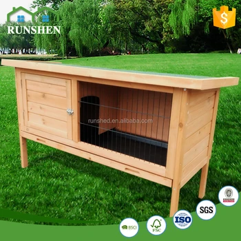 easy clean rabbit hutch