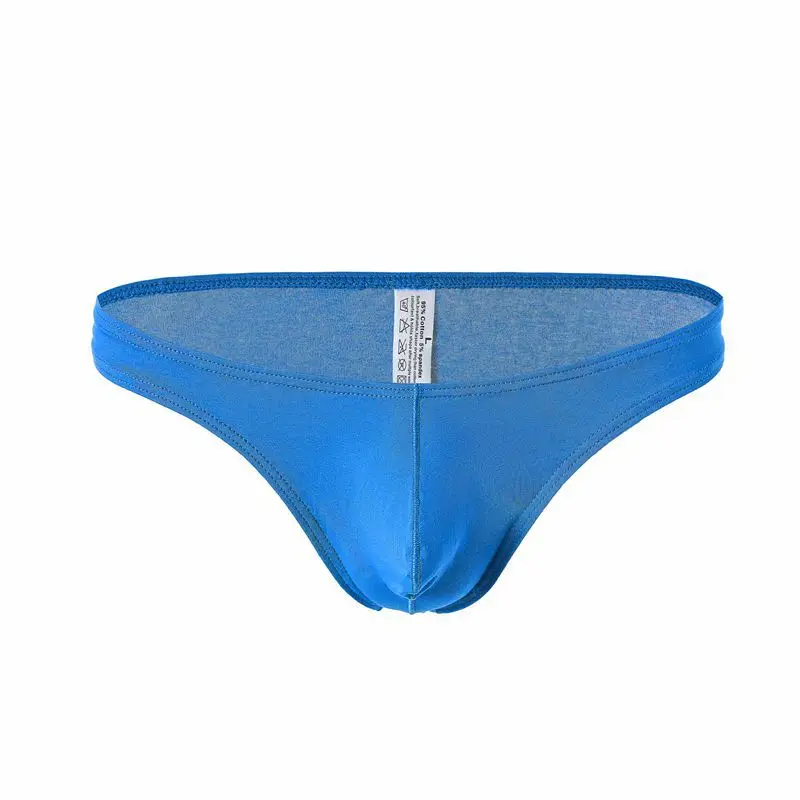 Men's Cotton Thong Underwear Sexy Big Pouch T-back Panties - Buy Man ...