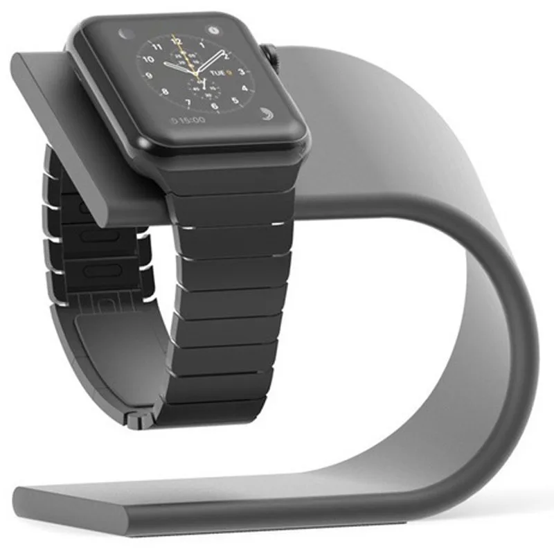 Metal U Style Aluminum Dock Holder Charging Stand for Apple Watch
