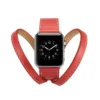 Fashion Genuine Leather Watch Bands Quick Release Double Circle Watch Straps For Apple Watch 1/2/3/4