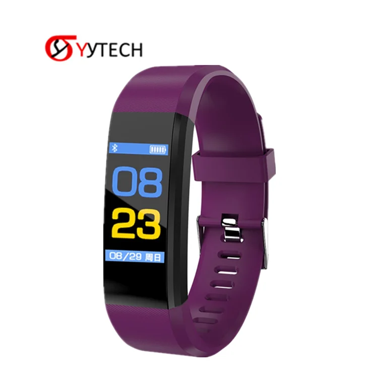 SYYTECH New 115Plus Smart Bracelet Sport Pedometer Call Message Heart Rate Sleep Monitoring 115 Plus smartwatch Wristband