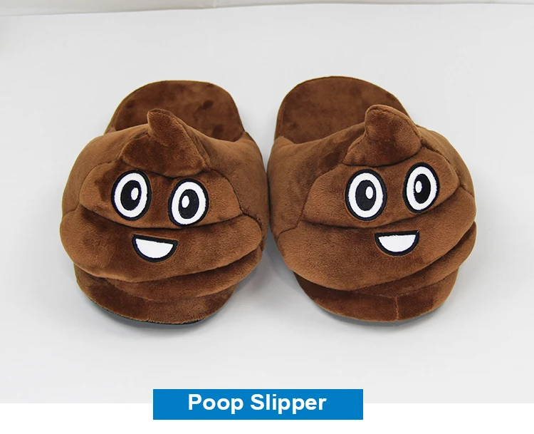 Fashion Bedroom Shoes 2018 China Wholesale Fur Poop Emoji Slippers For ...