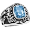 Popular design class ring in environmentally metal