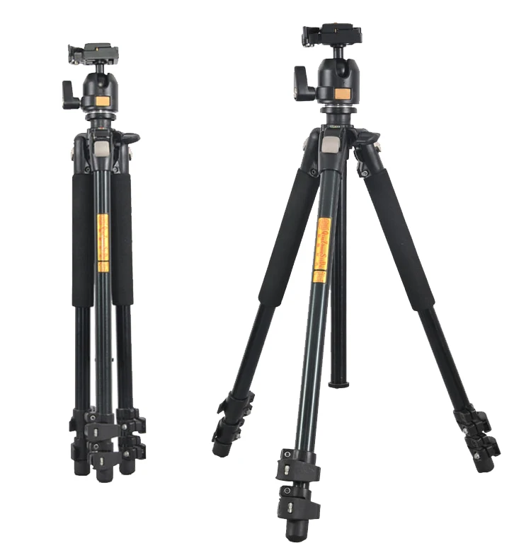 

Q304 A Cheap 1570mm photographic equipment lightweight travel hiking digital dslr video camera tripod for camcorder DV, Black