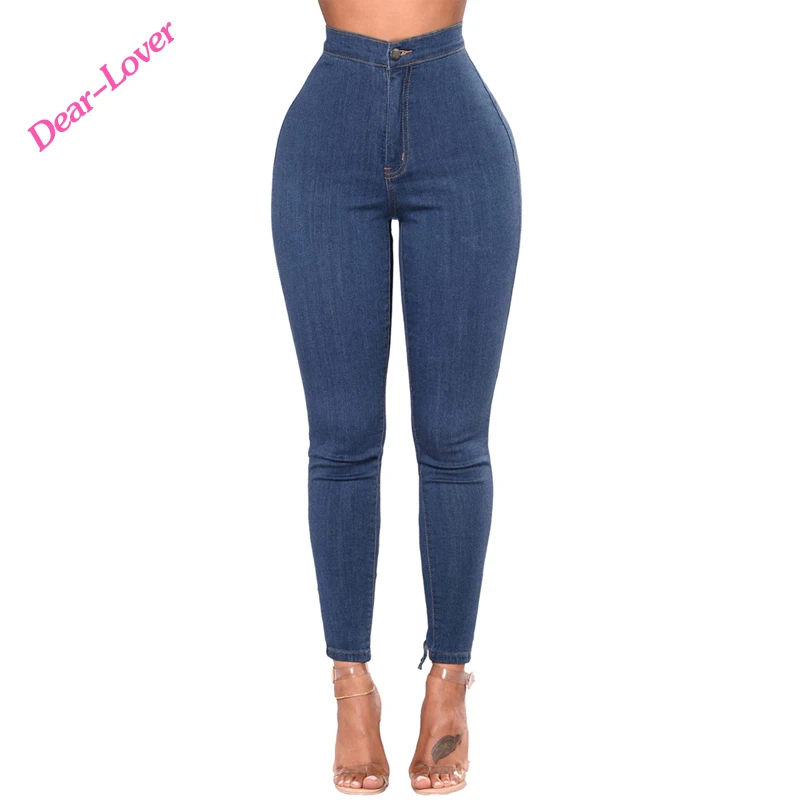 

Sexy Ladies High Waist Ripped Denim Jeans Bulk Wholesale Blue Skinny Jeans, Pink