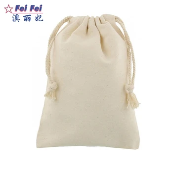 100 cotton drawstring bags