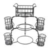 7 pcs buffet caddy set 3 tier buffet display rack stack buffet serveware set or separately used