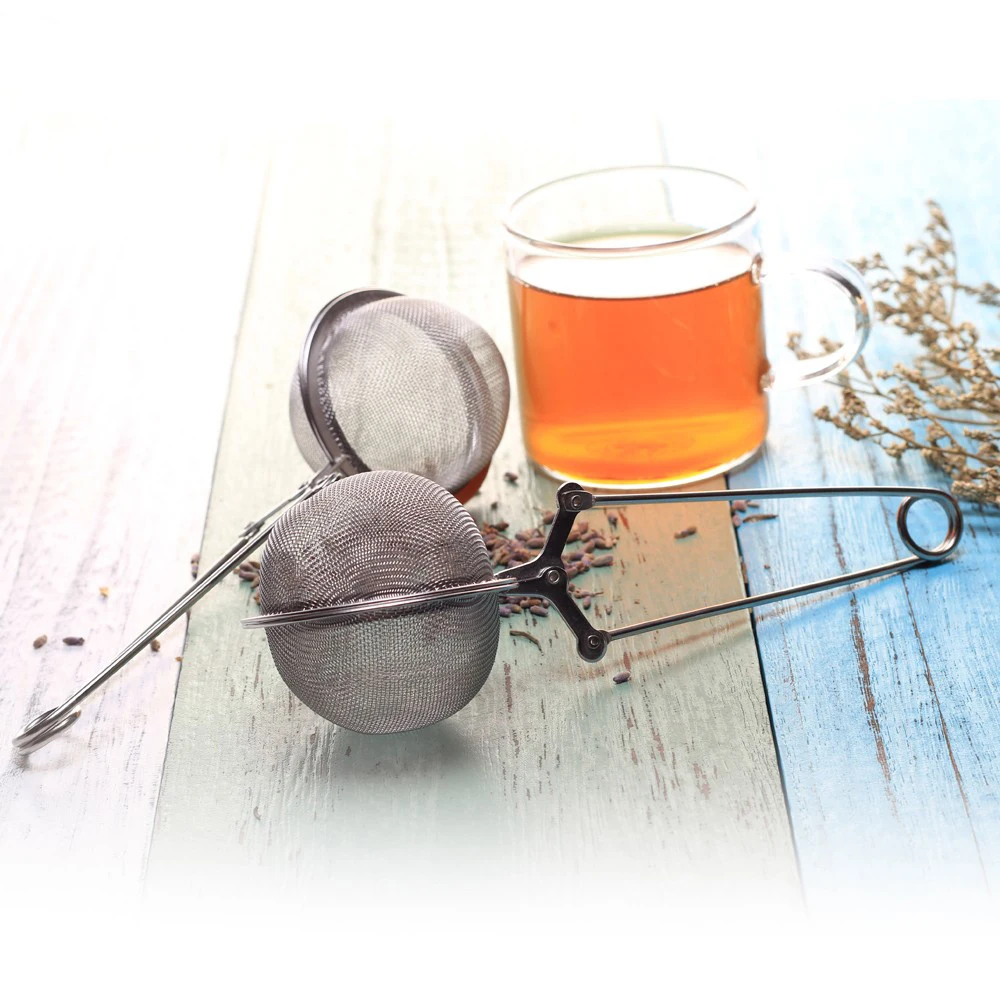 

Extra Fine Stainless Steel Mesh Tea Ball Infuser Snap Style Handle