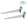 High Quality Slatwall Accessory- Chrome Display Hold Shelf Brackets For Holding Glass