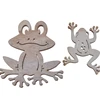 Set of 12 Wooden frog Easter confetti Table Sprinkles 2.5 + 4.5cm
