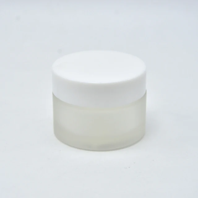 

Wholesale Round Shape 30G 50G White Frosted Glass Cream Jar