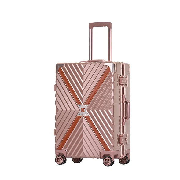 

Hard Case Aluminium Frame Luggage with Trolley Traveling Suitcase on Wheels, Customized