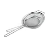 Premium Fine Mesh Stainless Steel Strainer with Handle for Quinoa, Tea, Soup, Sifting, Baking, Straining